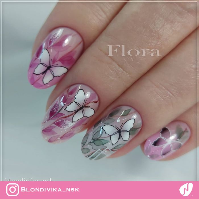 Butterfly Spring Nails