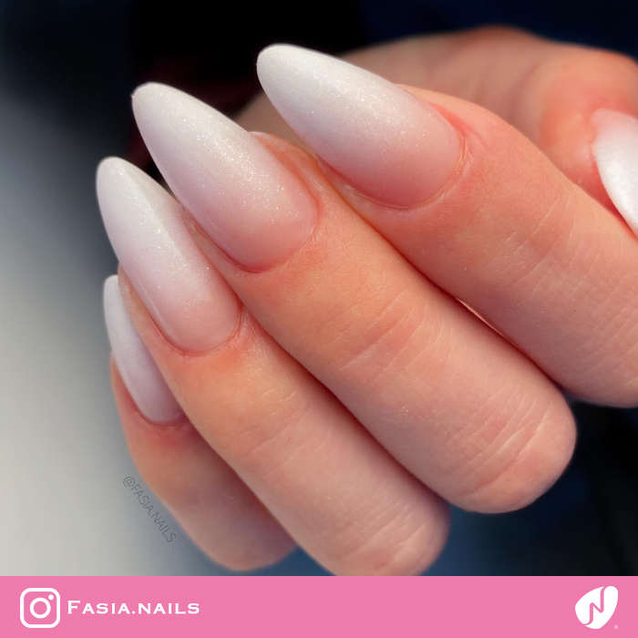 Ombre Wedding Icy Nails