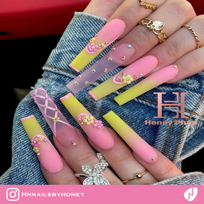 Pink Lemonade 3D Flowers