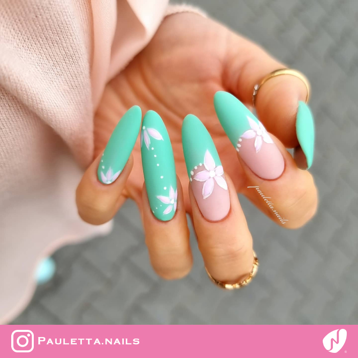 Floral Pastel Nails