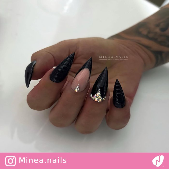 Black Snake Stilettos