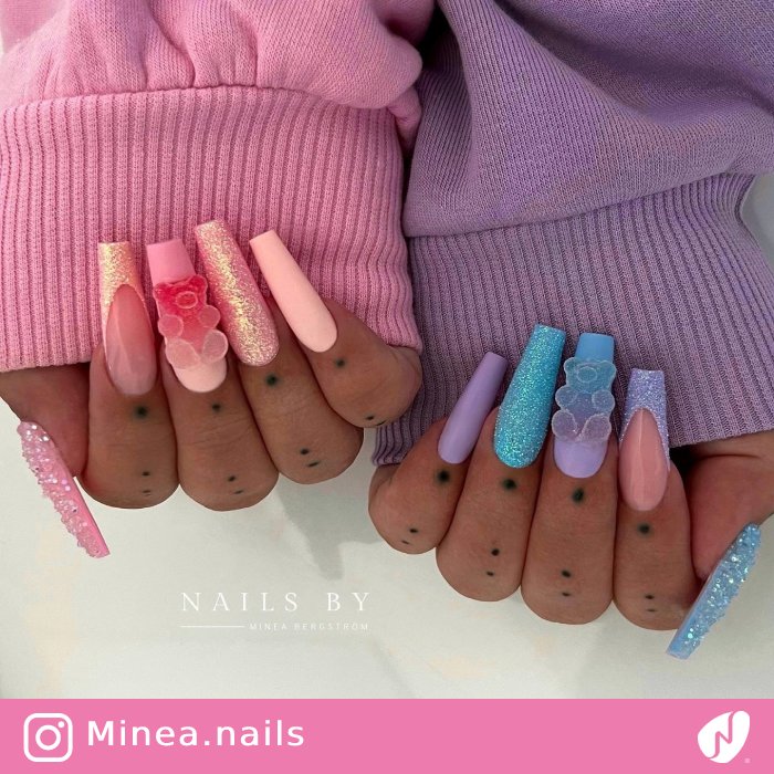 Gummy Bear Sugar Nails