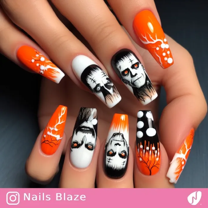 Frankenstein Nails | Halloween - NB408