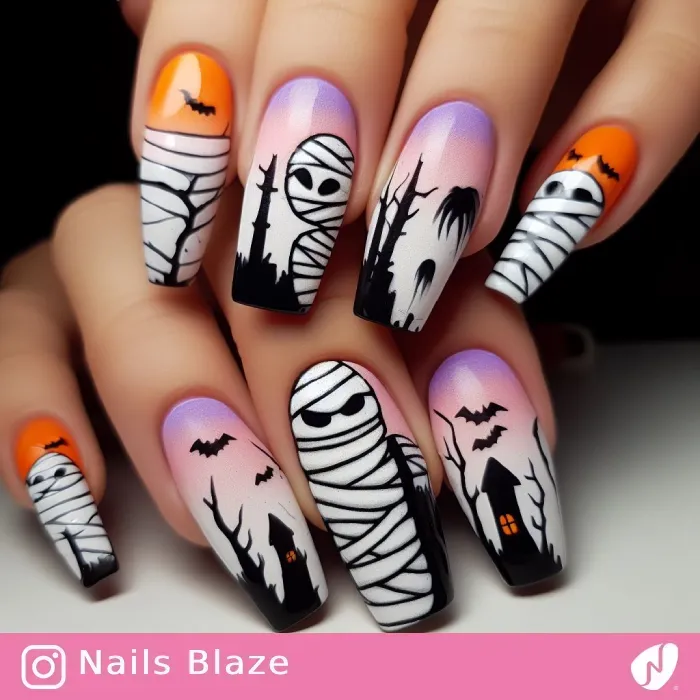 Mummy Nails | Halloween - NB423