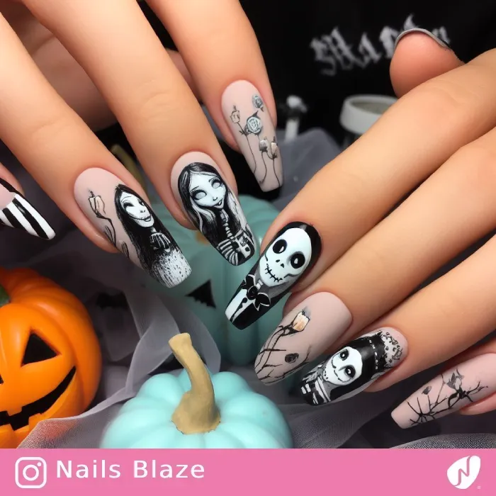 Skeleton Nails | Halloween - NB435
