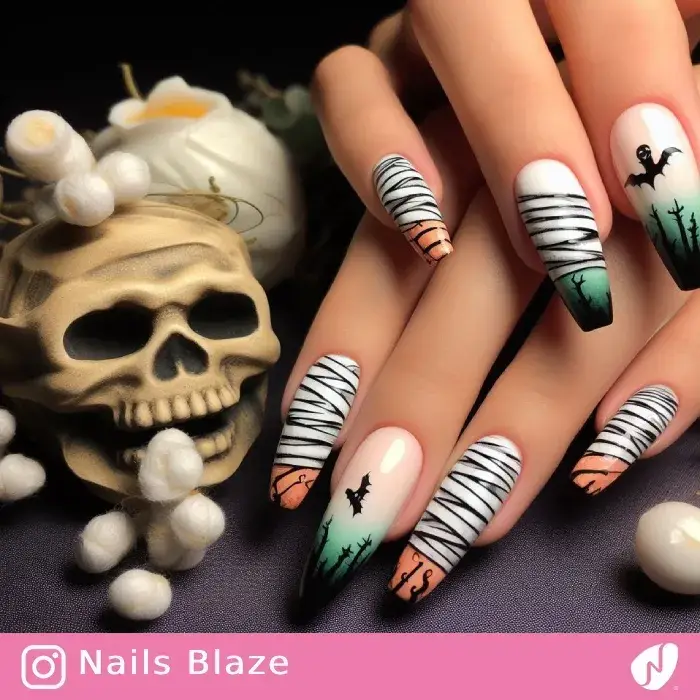 Mummy Nails | Halloween - NB458