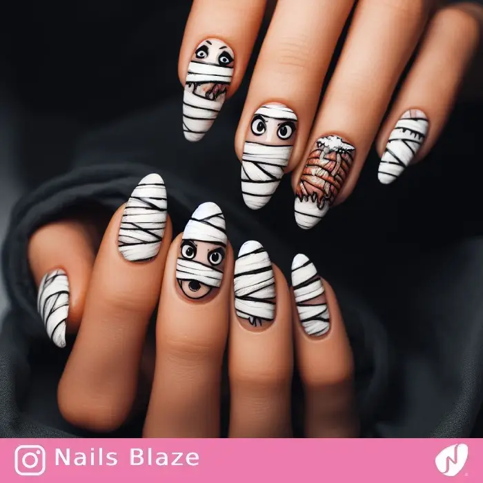 Mummy Nails | Halloween - NB559