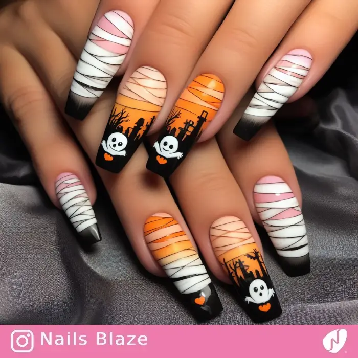 Mummy Nails | Halloween - NB581