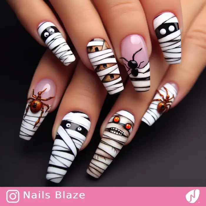 Mummy Nails | Halloween - NB585