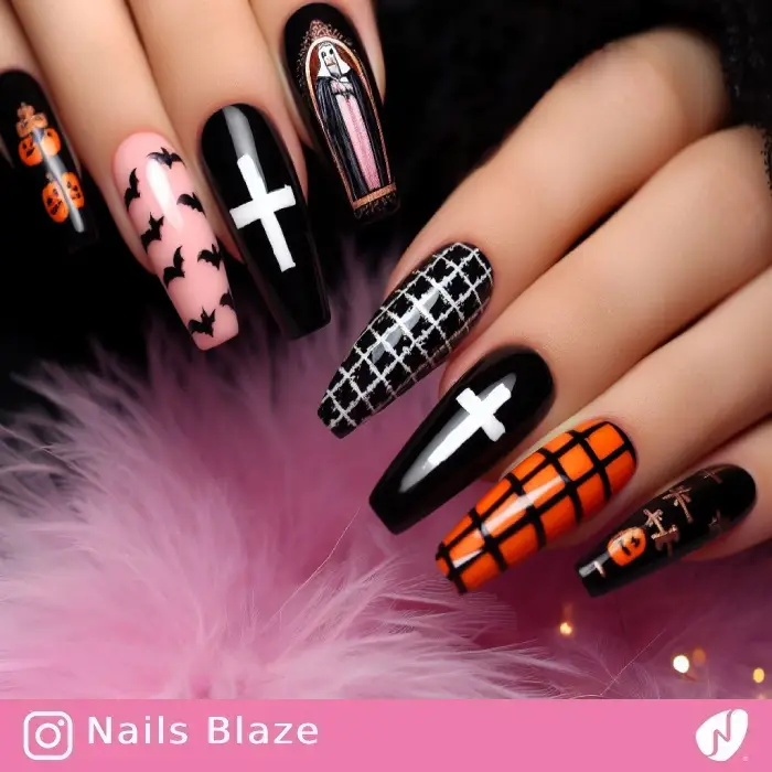 Cross Nails | Halloween - NB644