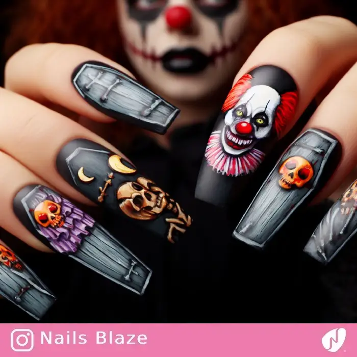 Dead Body in Coffin Nails | Halloween - NB673