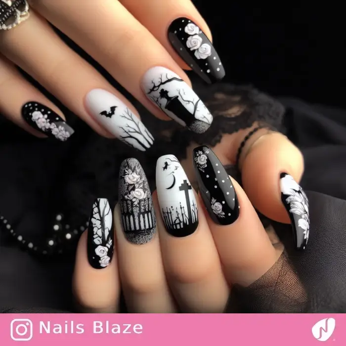 Cemetery Nails | Halloween - NB704