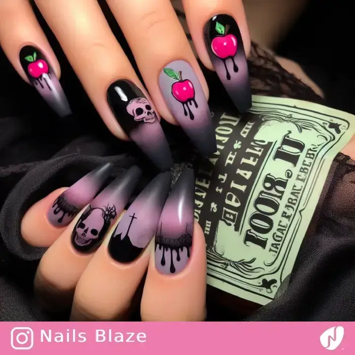 Poison Apple Nails | Halloween - NB733
