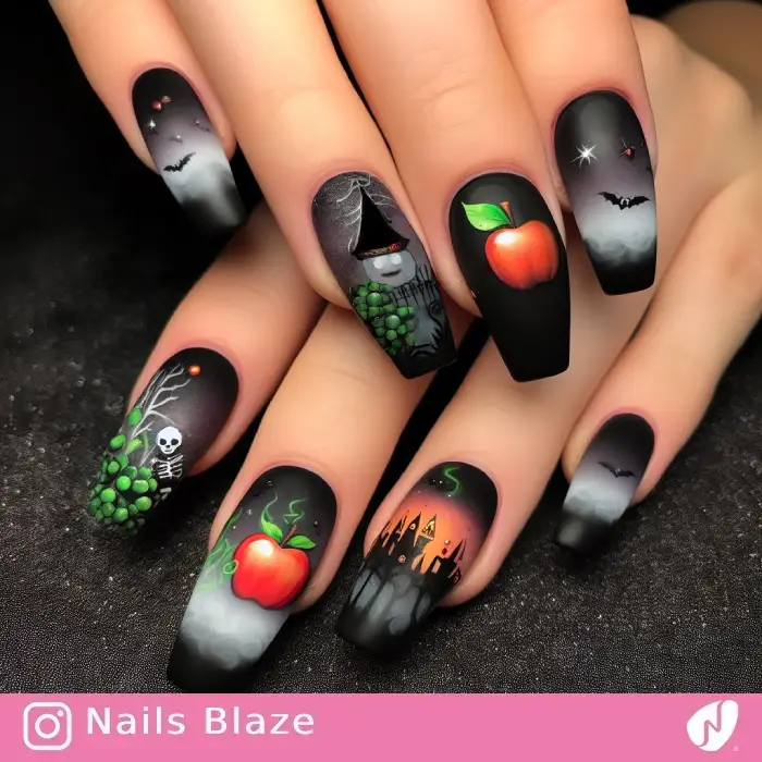 Poison Apple Nails | Halloween - NB738