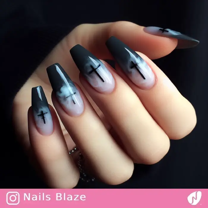 Cross Nails | Halloween - NB866