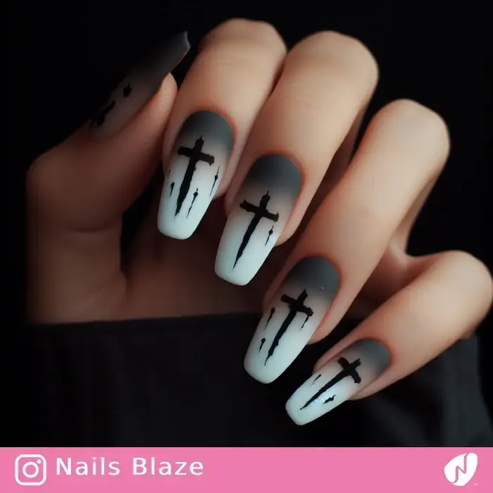 Cross Nails | Halloween - NB868