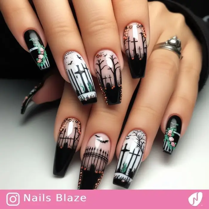 Graveyard Nails | Halloween - NB872
