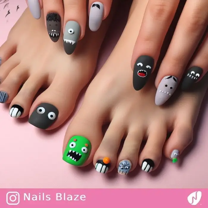 Monster Nails | Halloween - NB881