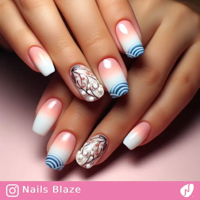 Seigaiha Nails | Cultural - NB995