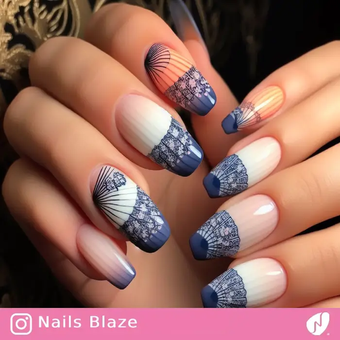 Japanese Fan Nail Art | Cultural - NB1020