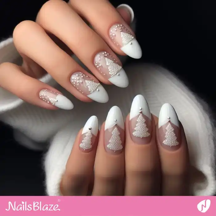 Embellished Christmas Tree Nails | Christmas | Winter - NB1229