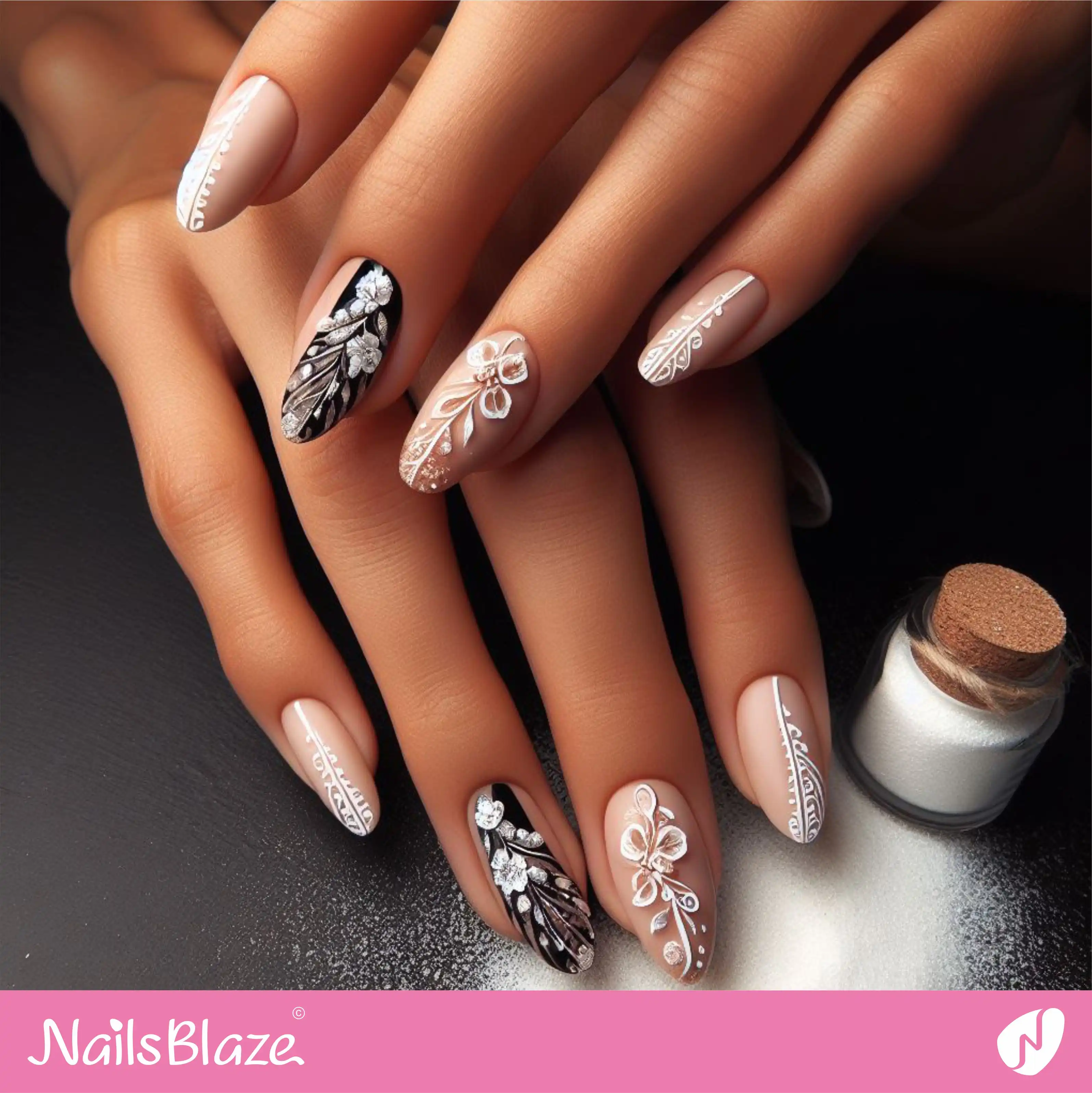Beach WeddingModern  Nail Design| Wedding-NB-D-47