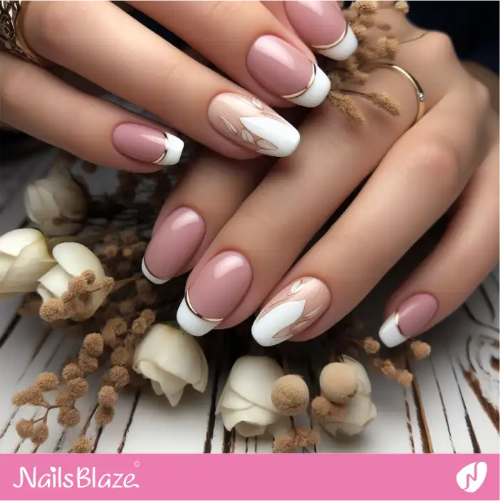 Mother in Law Double French Nail Design| Wedding-NB-D-262