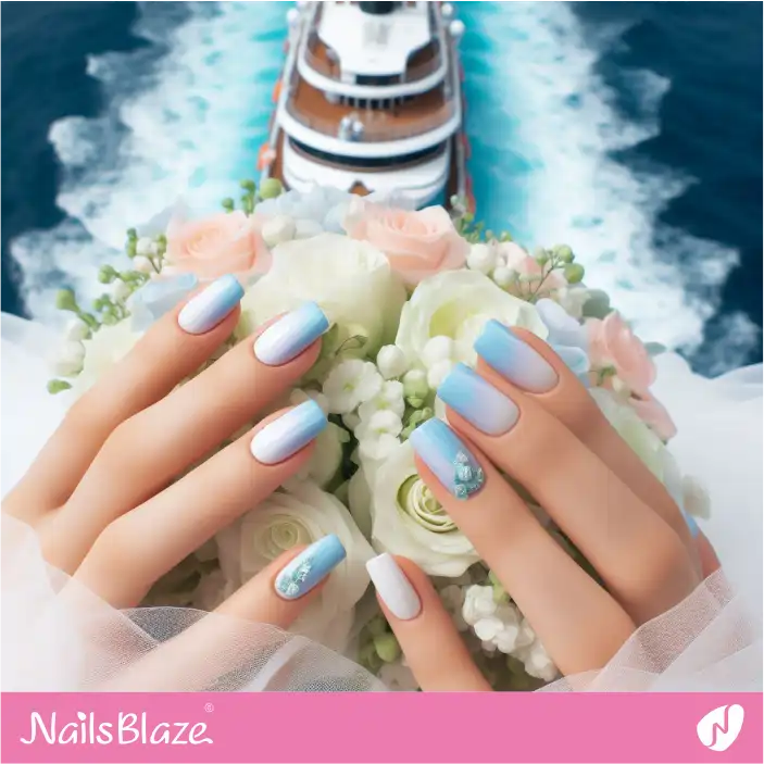 Cruise Wedding Gradient Ombre Nail Art| Wedding-NB-D-368