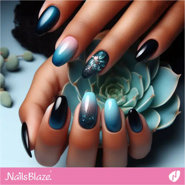 Cruise Wedding Gradient Nail Art| Wedding-NB-D-371