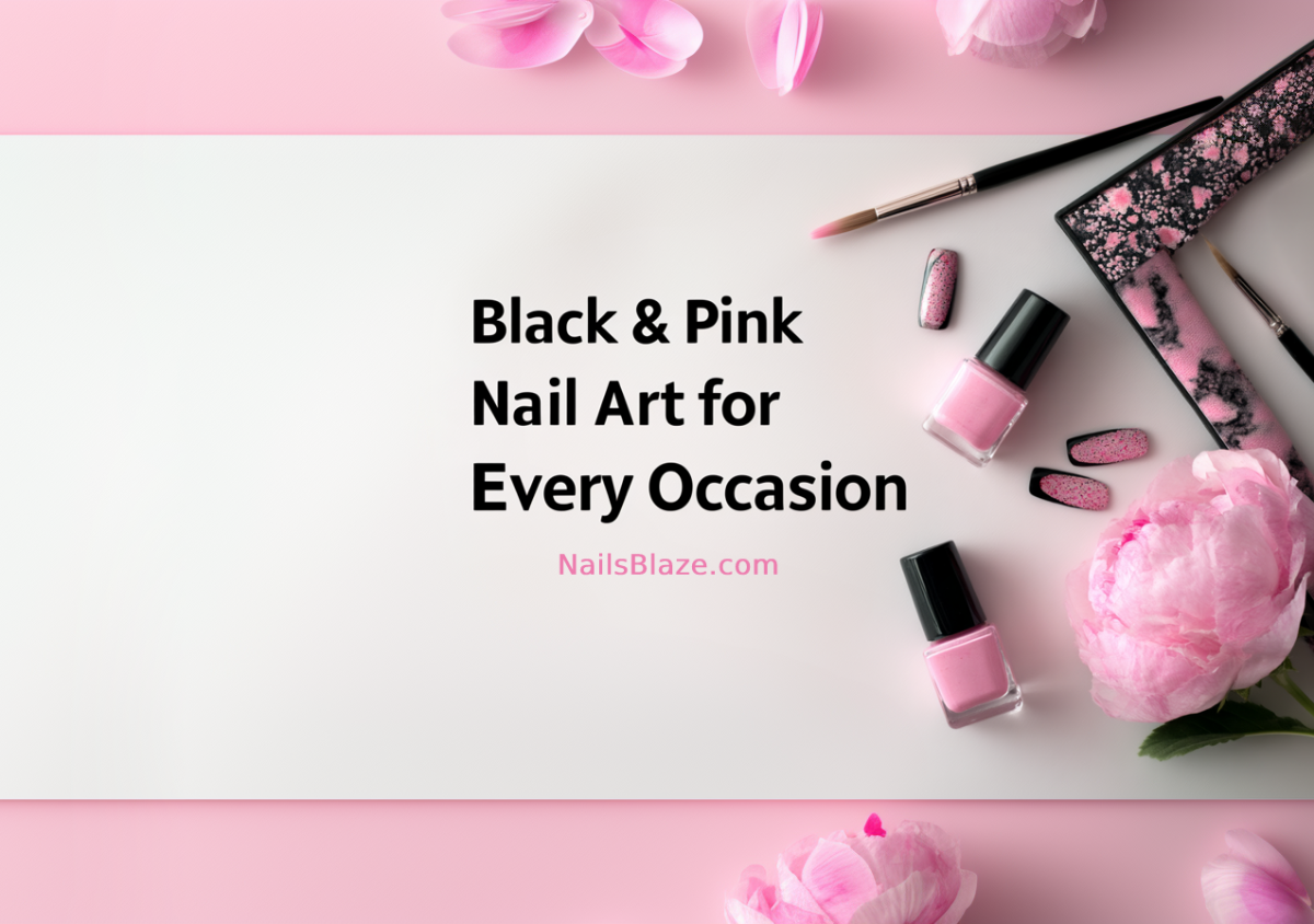 Black & Pink Nail Art Ideas for Every Occasion
