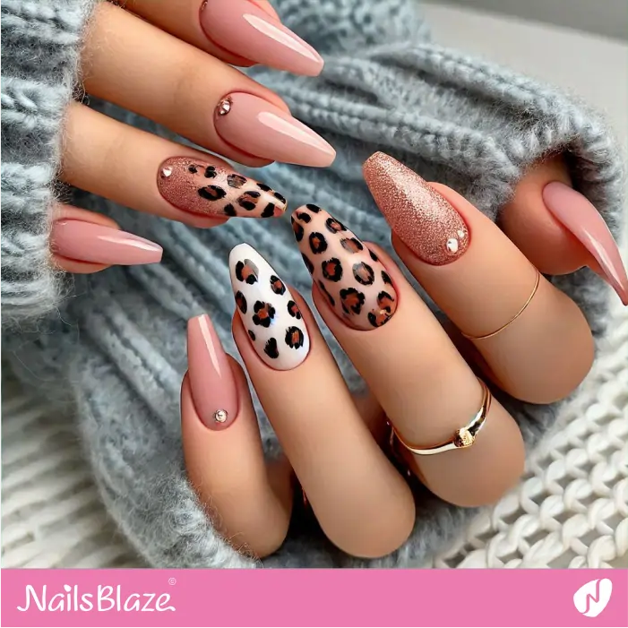 Luxury Leopard Print Nails Design | Leopard Print Nails- NB8094