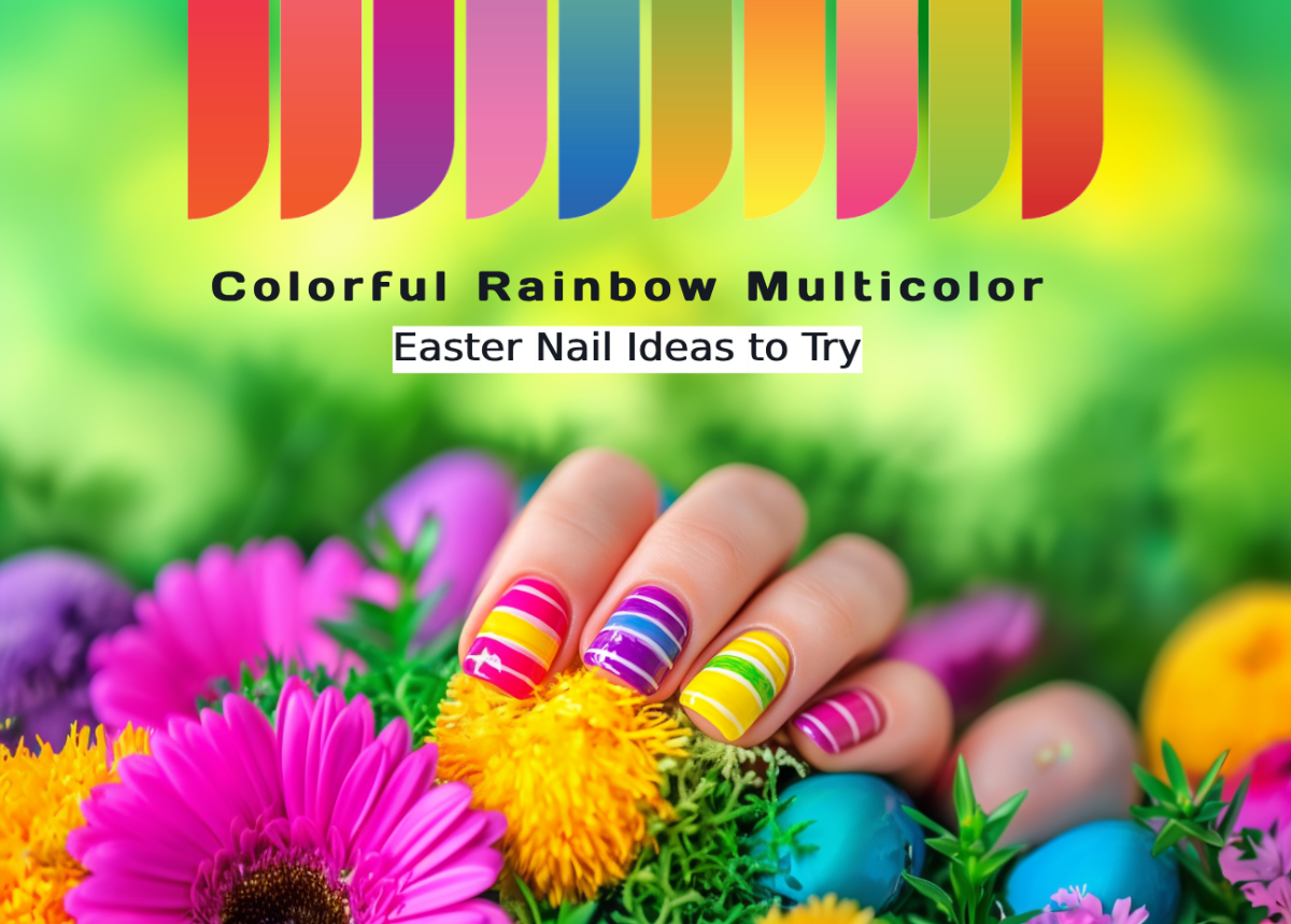 Colorful Rainbow Multicolor Easter Nail Ideas to Try in 2025